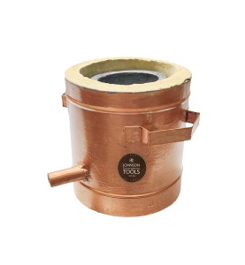 Johnson Tools Gas Melting Furnace/Desi Bhatti For Melting Silver, Brass, Aluminium (Capacity-3kg, Crucible Not Included) 